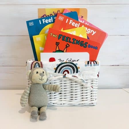 my feelings gift basket, emotion books for kindergarteners